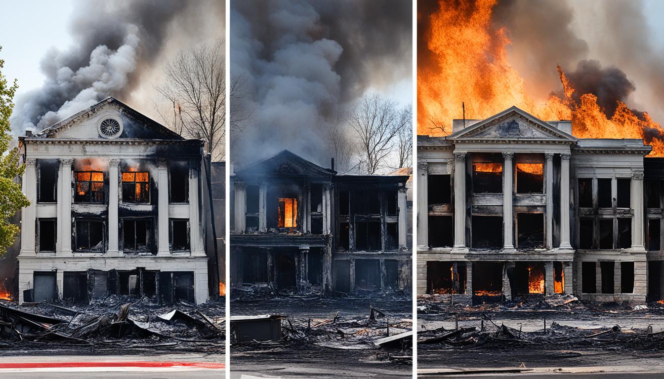 What is primary and secondary fire damage?