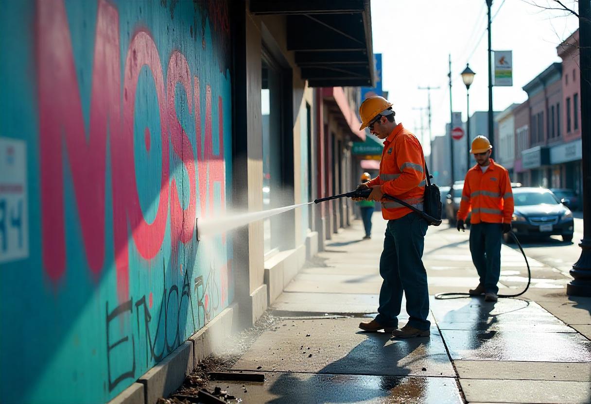 Vandalism Cleanup in Louisville 1